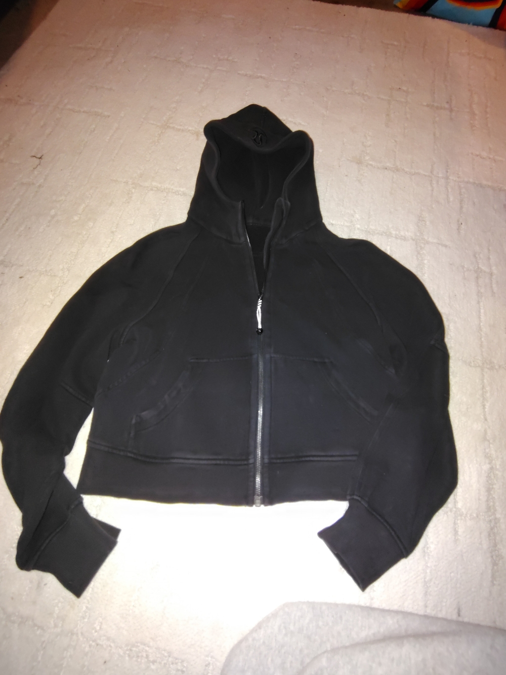 lululemon athletica Women's Black Cropped Zip Hoodie